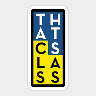 That's Class Podcast Rectangle Sticker